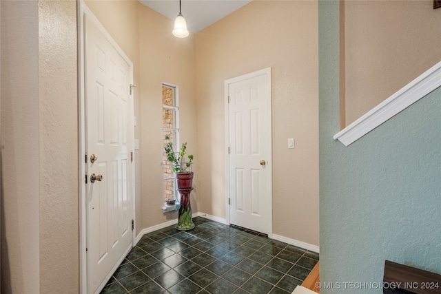 view of tiled foyer