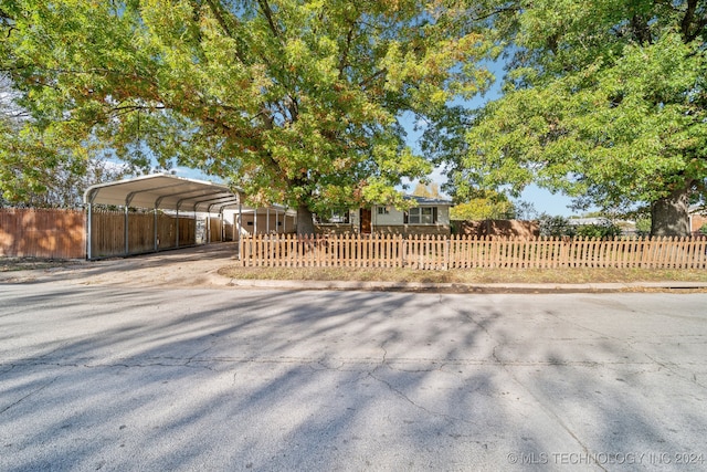 view of front of house with a carport