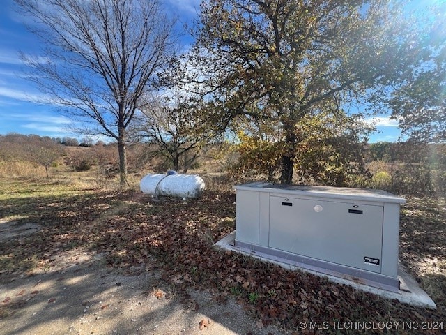 view of entry to storm shelter