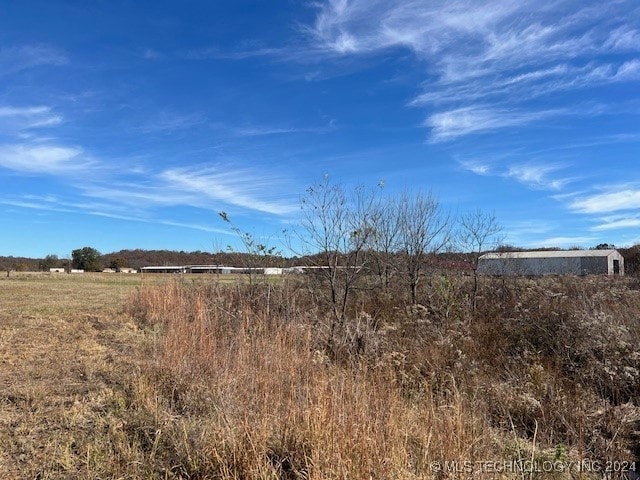 view of landscape featuring a rural view