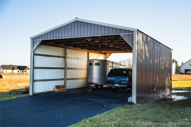 view of car parking