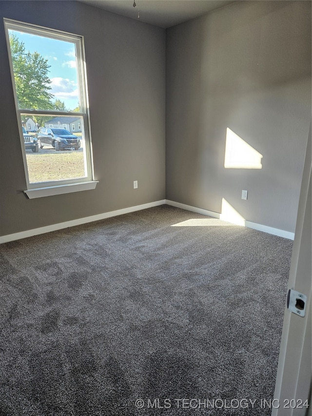 view of carpeted empty room