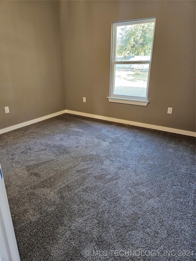 spare room with carpet floors