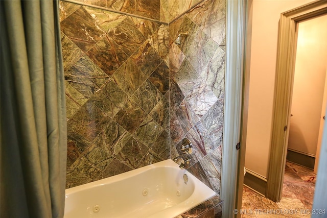 8403 S Allegheny Ave, Tulsa, OK 74137 - full bathroom with a combined bath / shower with jetted tub