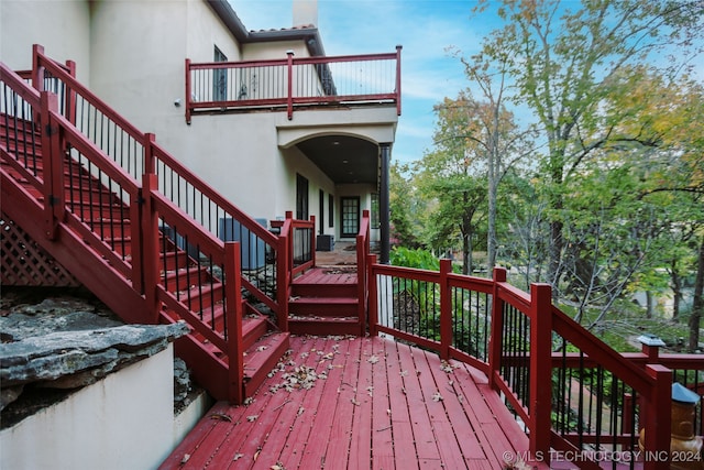 view of wooden terrace