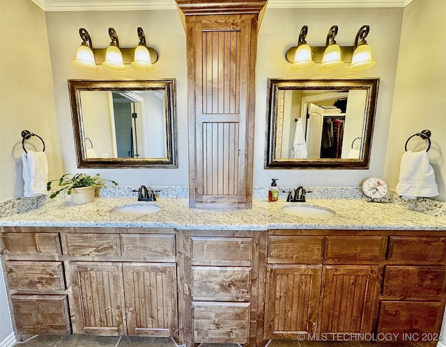 bathroom with vanity