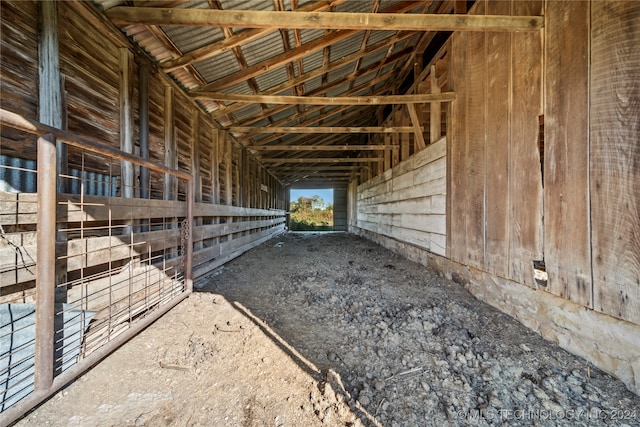 view of horse barn