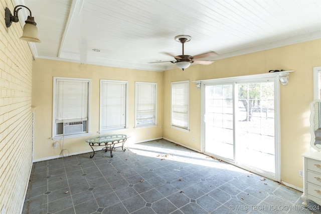 815 S Oak Grove Rd, Cushing, OK 74023 - unfurnished sunroom featuring cooling unit