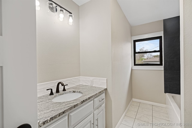 bathroom with vanity