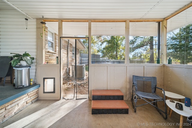 view of sunroom