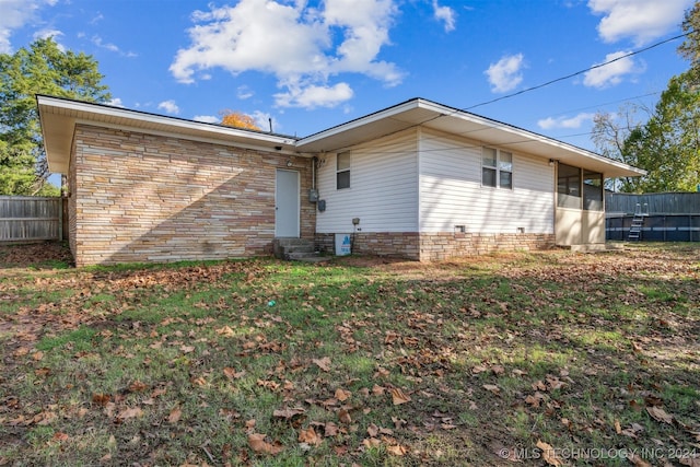 view of rear view of property