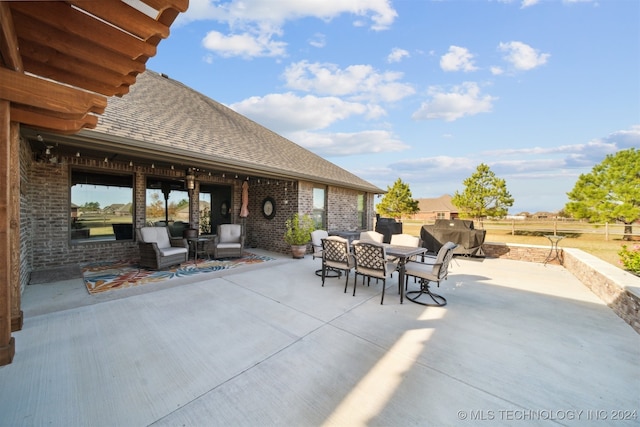 view of patio / terrace featuring area for grilling