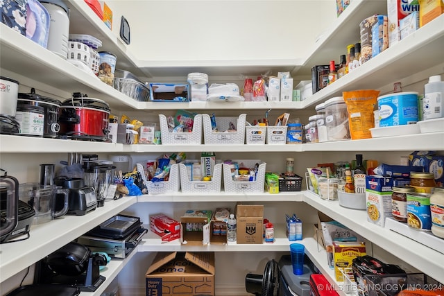 view of pantry