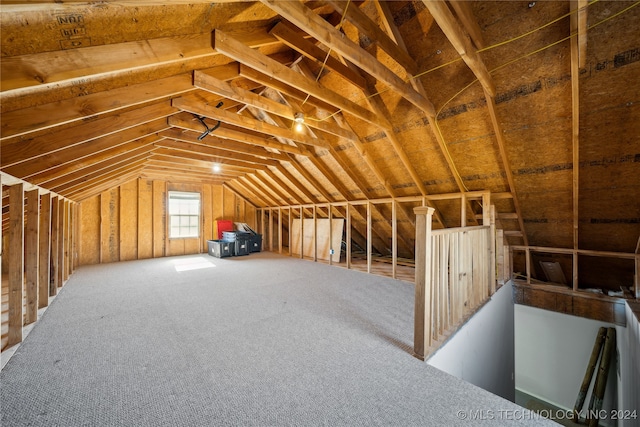 view of attic