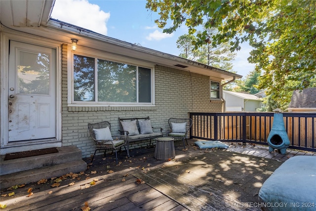3920 S Utica Ave, Tulsa, OK 74105 - wooden deck featuring entry steps and an outdoor hangout area