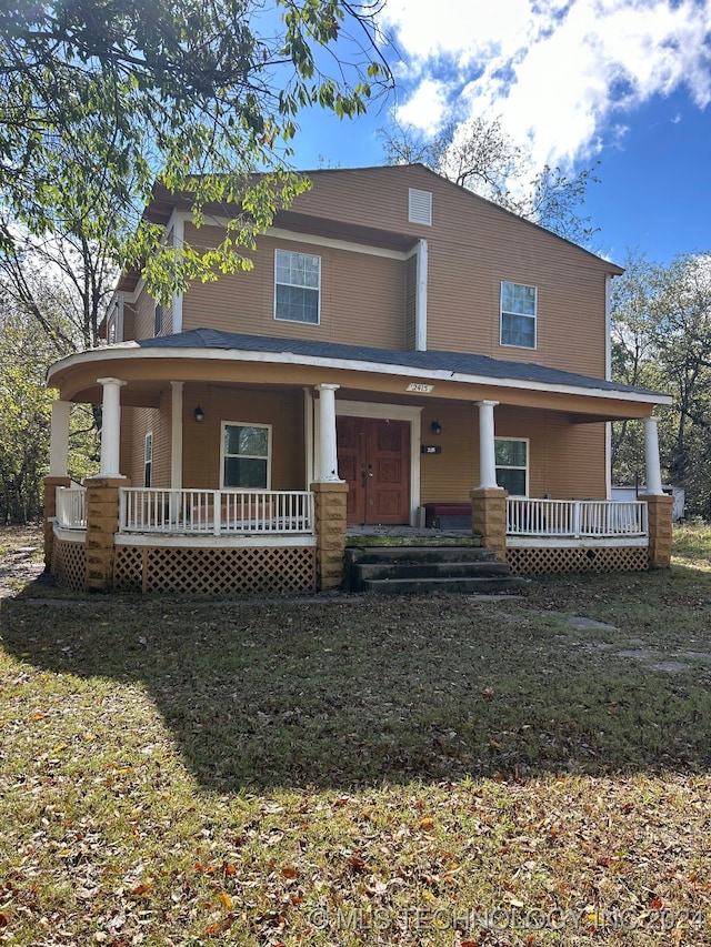 view of front of house featuring a porch