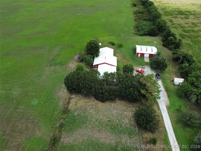 3998 E 173rd St S, Warner, OK 74469 - birds eye view of property with a rural view