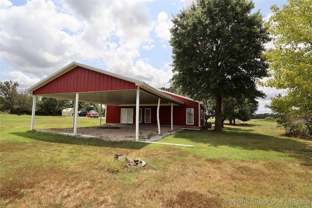 3998 E 173rd St S, Warner, OK 74469 - exterior space featuring an outbuilding and a carport