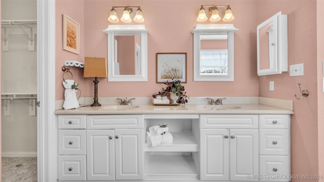 bathroom featuring vanity