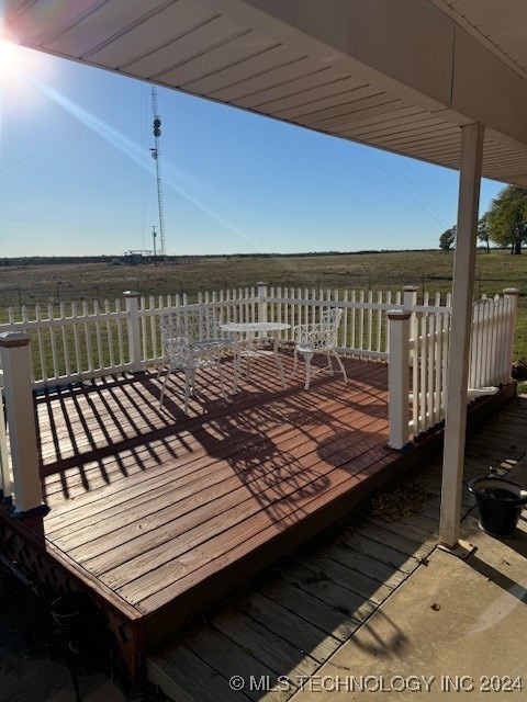 view of deck