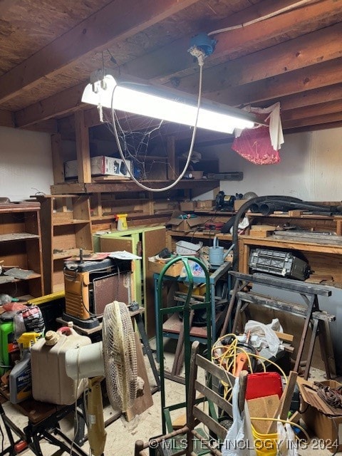 view of storage room