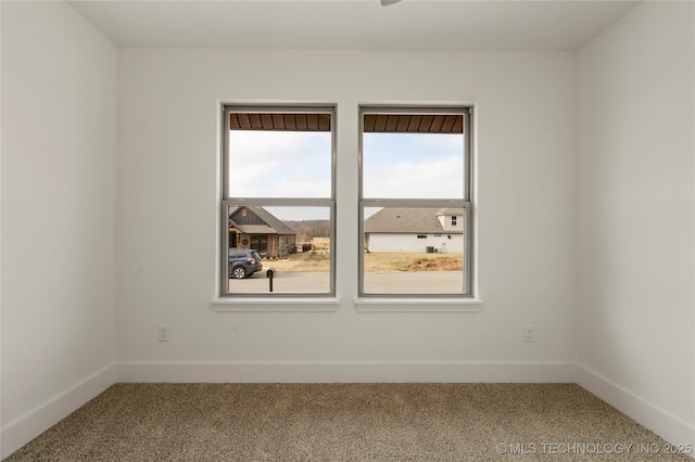 view of carpeted empty room