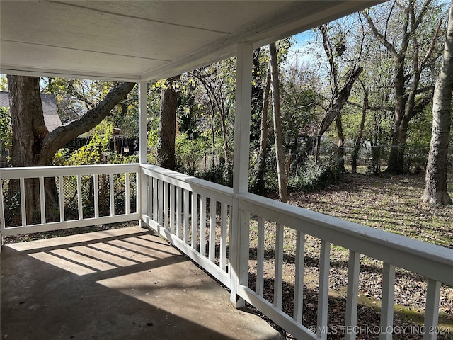 view of balcony