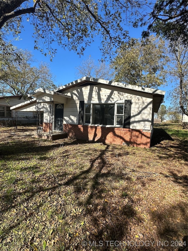 view of back of property