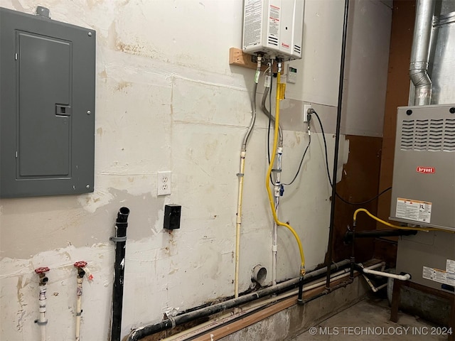 utility room featuring electric panel