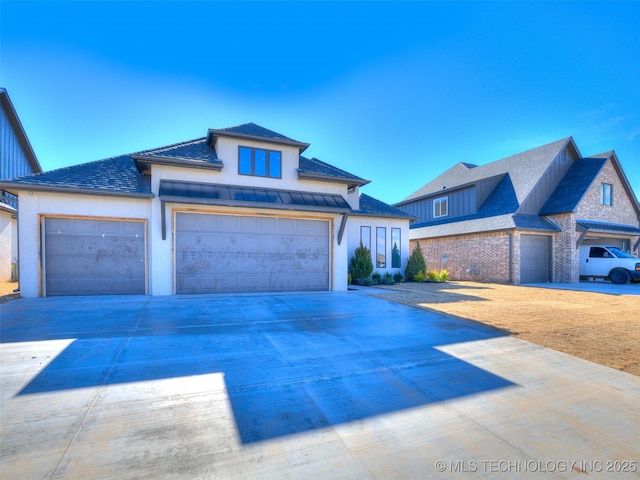 view of front of house featuring a garage