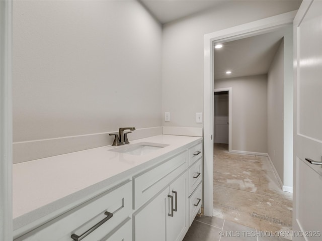 bathroom featuring vanity