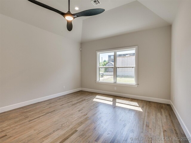 11224 S Fir Ave W, Jenks, OK 74037 - unfurnished room featuring wood finished floors, baseboards, and ceiling fan