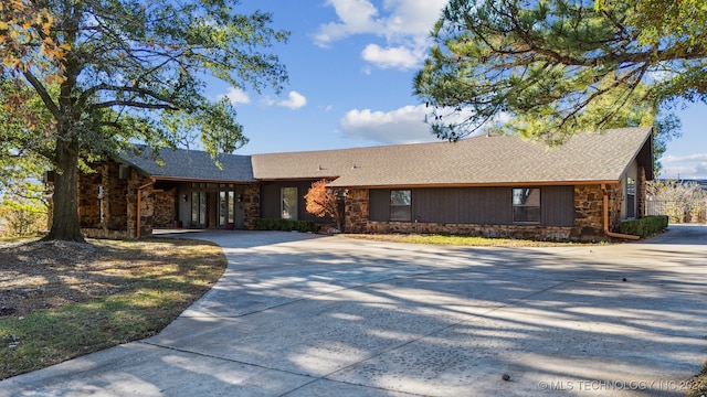 view of ranch-style house