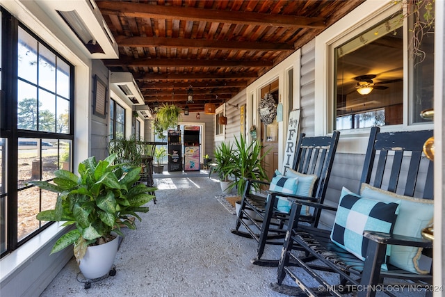 view of patio with covered porch