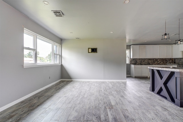 interior space featuring light wood-type flooring