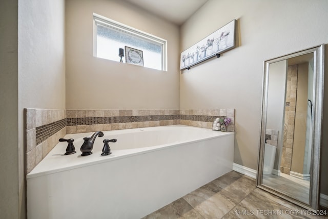 bathroom with a bathtub