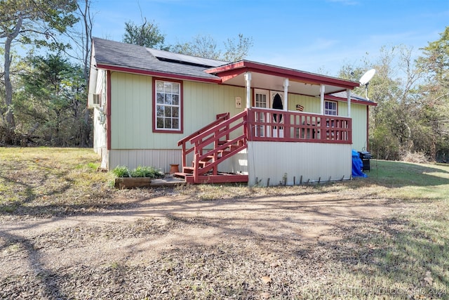 manufactured / mobile home with solar panels