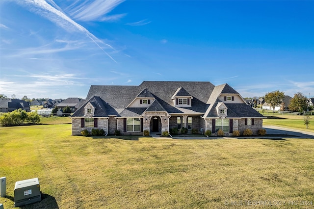 view of front of house featuring a front yard