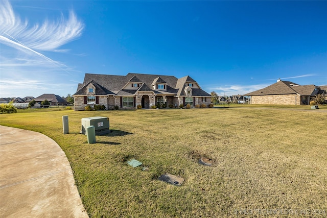 view of front of house featuring a front yard