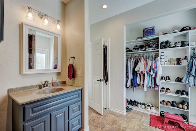 bathroom featuring vanity