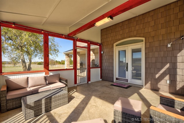 view of sunroom / solarium