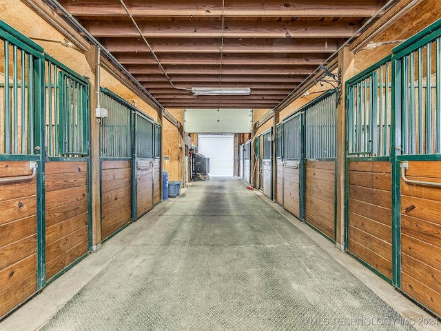 view of horse barn