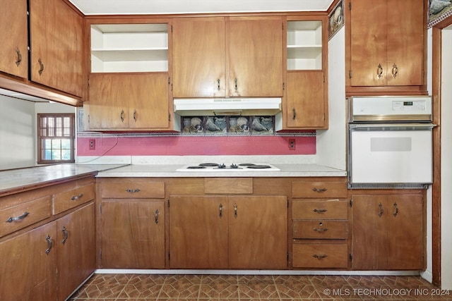 kitchen featuring white appliances