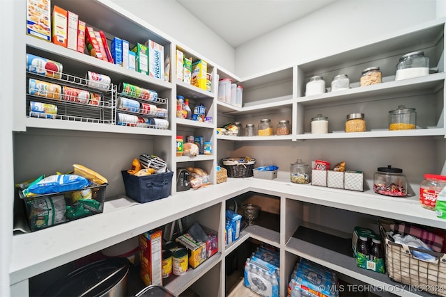 view of pantry