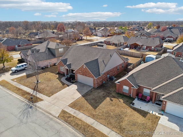 birds eye view of property featuring a residential view