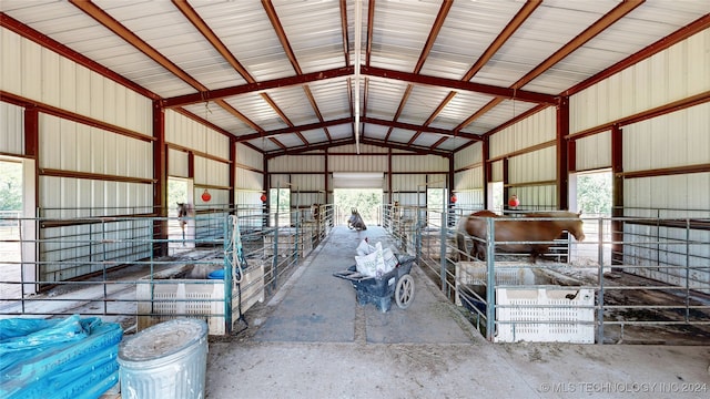 view of horse barn