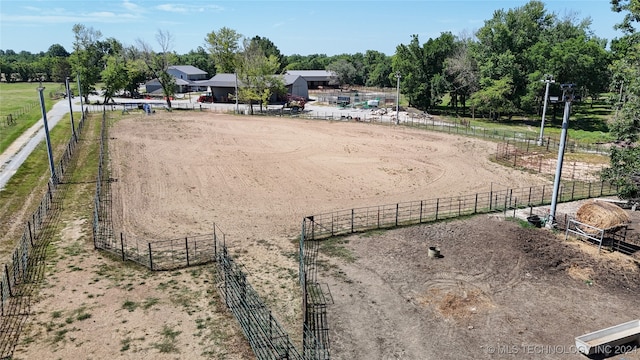 view of property's community with a rural view