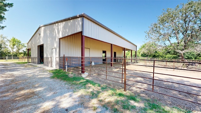 view of stable