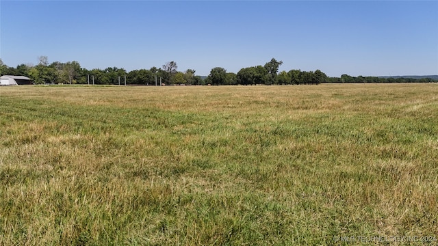 view of landscape featuring a rural view