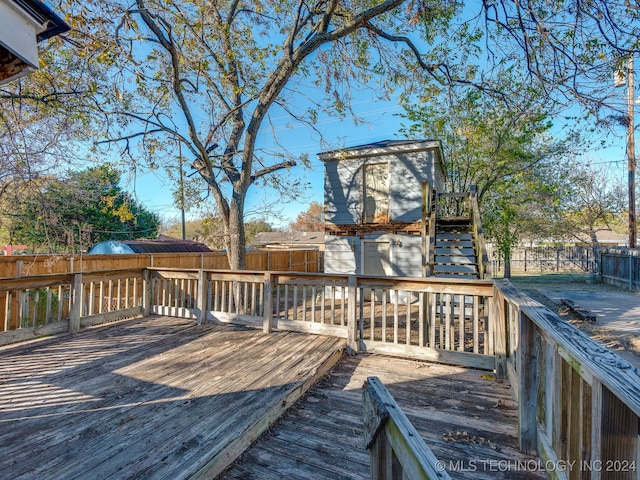 view of deck